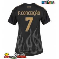 Camisa de Futebol Juventus Francisco Conceicao #7 Equipamento Alternativo Mulheres 2026-27 Manga Curta
